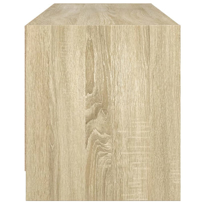 Mobile Porta TV con Ante in Vetro Rovere Sonoma 102x37x42 cm - homemem39