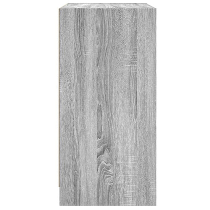 Mobile con Ante in Vetro Grigio Sonoma 68x37x75,5 cm - homemem39