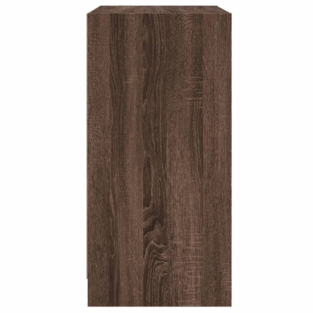 Mobile con Ante in Vetro Rovere Marrone 68x37x75,5 cm - homemem39