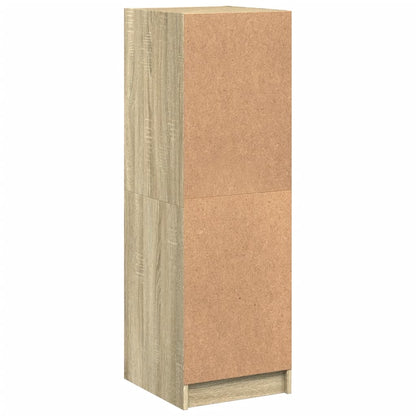 Credenza con Ante in Vetro Rovere Sonoma 35x37x109 cm - homemem39