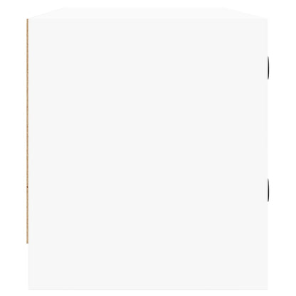 Mobile Porta TV con Ante in Vetro Bianco 102x37x42 cm - homemem39