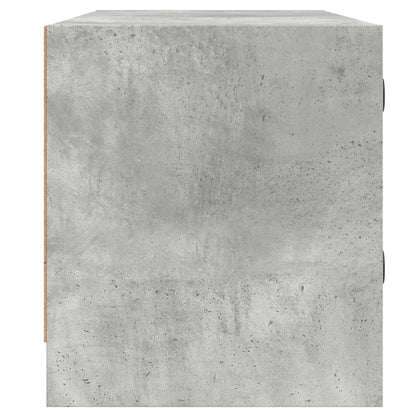 Mobile Porta TV con Ante in Vetro Grigio Cemento 102x37x42 cm - homemem39