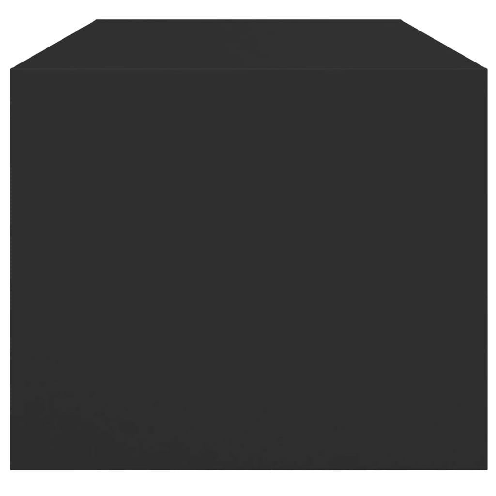 Tavolino da Salotto con Ante in Vetro Nero 102x50x42 cm | homemem39