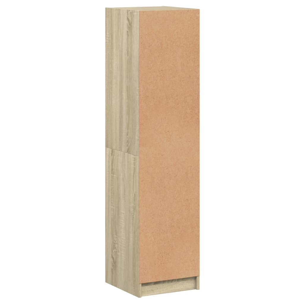 Credenza con Ante in Vetro Rovere Sonoma 35x37x142 cm - homemem39