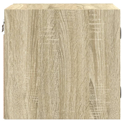 Comodini con Ante in Vetro 2pz Rovere Sonoma 35x37x35 cm - homemem39