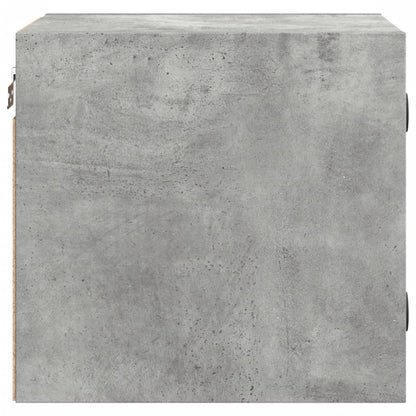 Comodini con Ante in Vetro 2pz Grigio Cemento 35x37x35 cm - homemem39