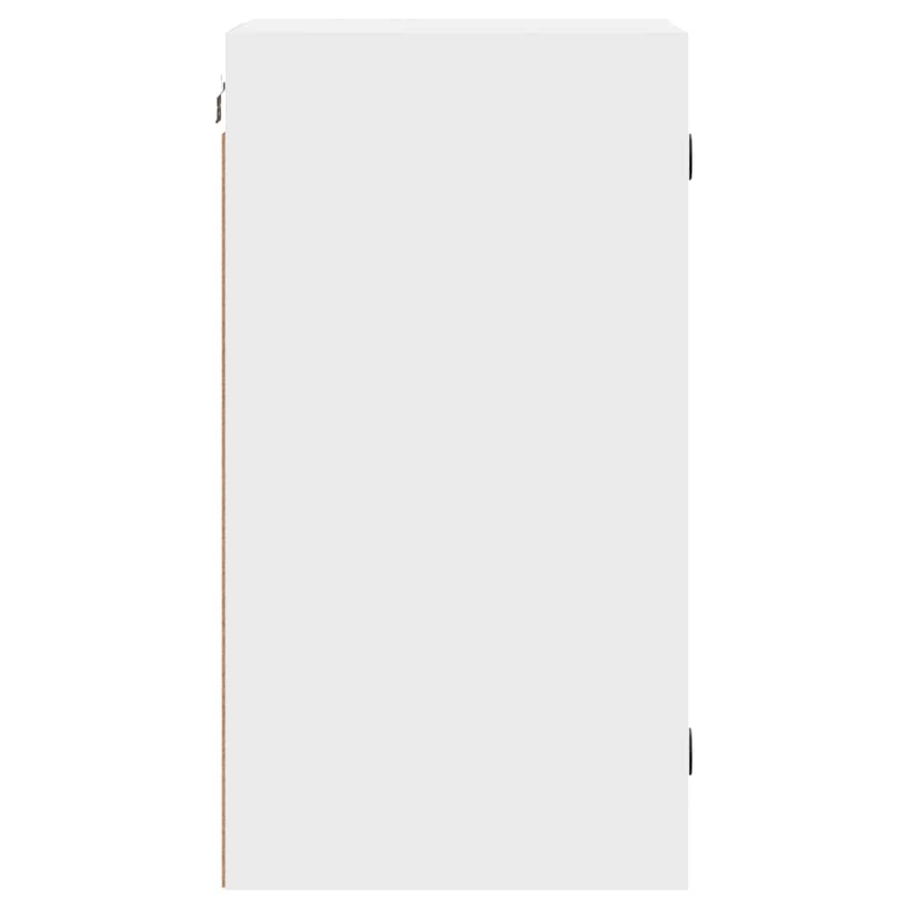 Mobile a Muro con Ante in Vetro Bianco 35x37x68,5 cm | homemem39