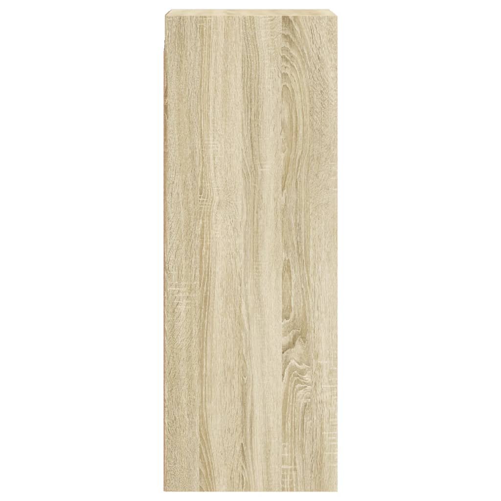 Mobile a Muro con Ante in Vetro Rovere Sonoma 35x37x100 cm | homemem39
