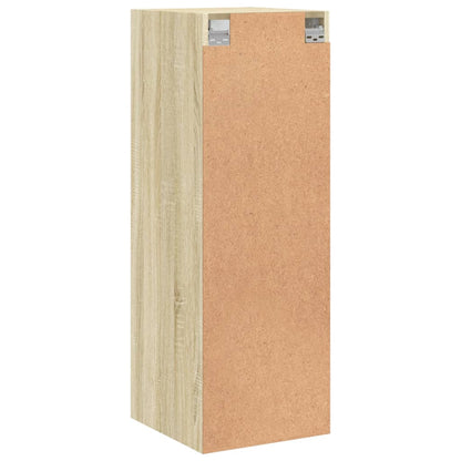 Mobile a Muro con Ante in Vetro Rovere Sonoma 35x37x100 cm | homemem39