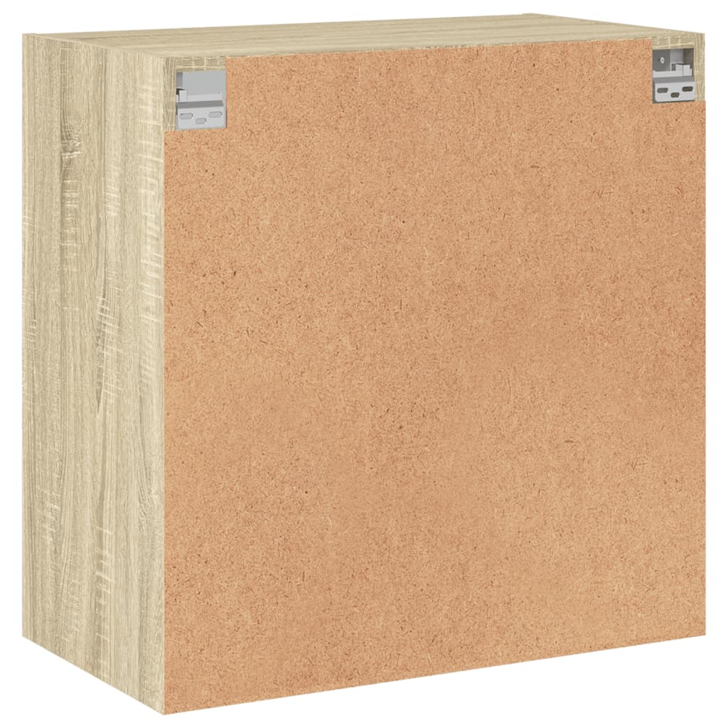 Mobile a Muro con Ante in Vetro Rovere Sonoma 68x37x68,5 cm | homemem39