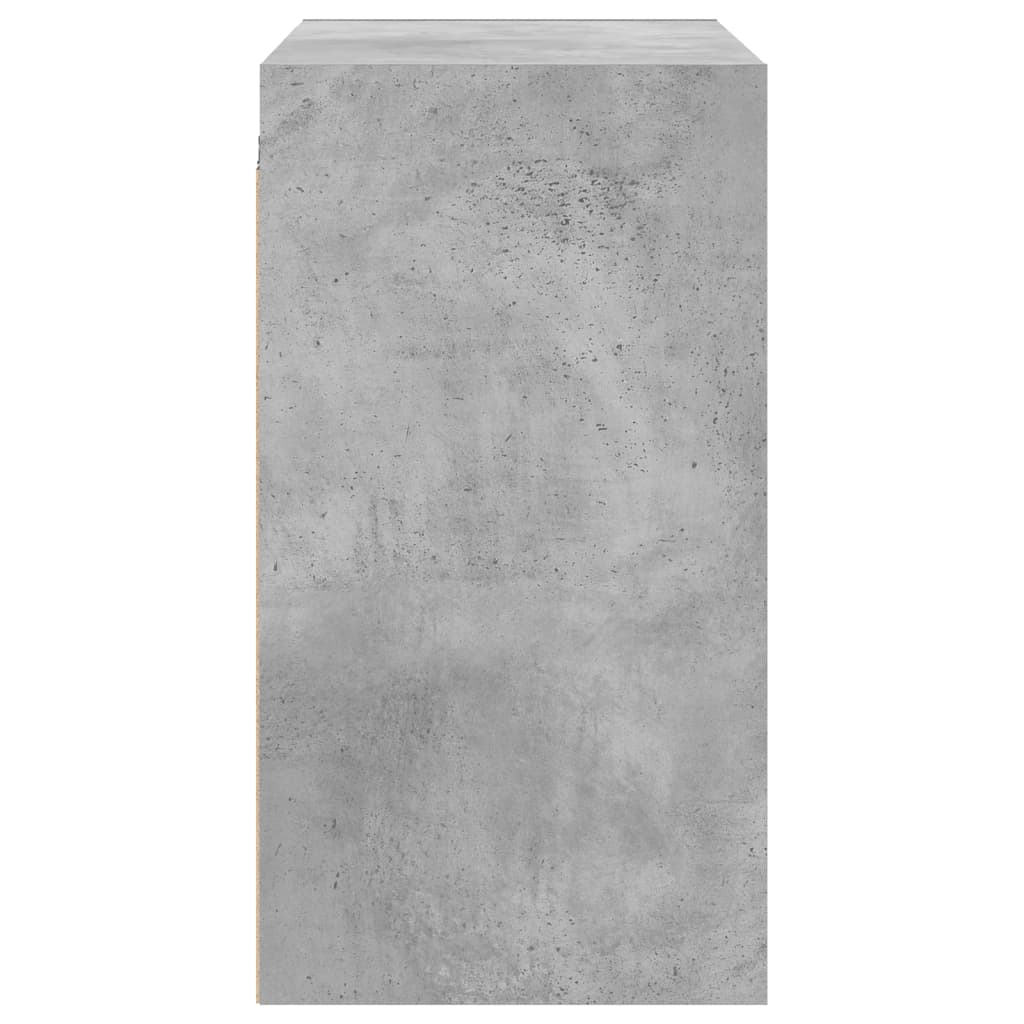 Mobile a Muro con Ante in Vetro Grigio Cemento 68x37x68,5 cm | homemem39