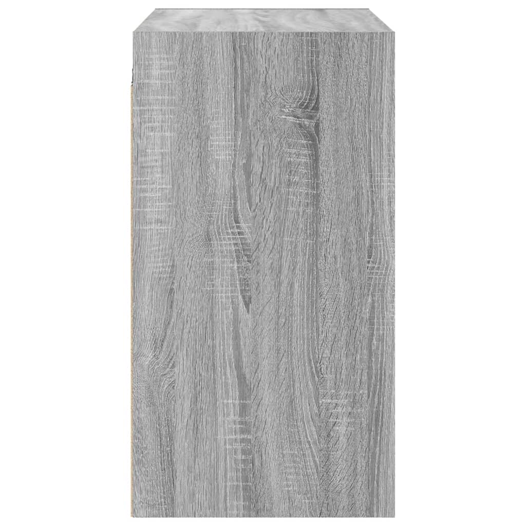 Mobile a Muro con Ante in Vetro Grigio Sonoma 68x37x68,5 cm | homemem39
