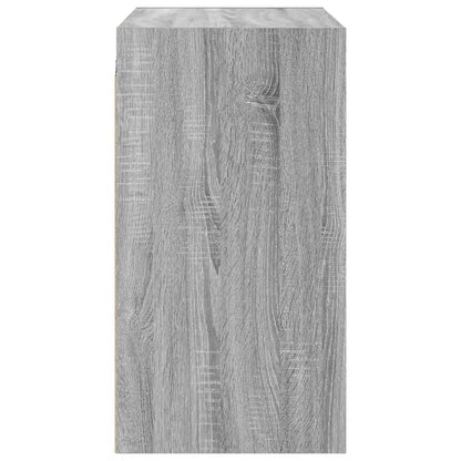 Mobile a Muro con Ante in Vetro Grigio Sonoma 68x37x68,5 cm | homemem39