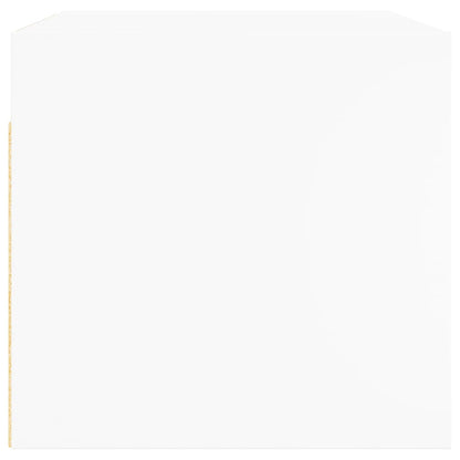 Mobile a Muro con Ante in Vetro Bianco 68,5x37x35 cm | homemem39