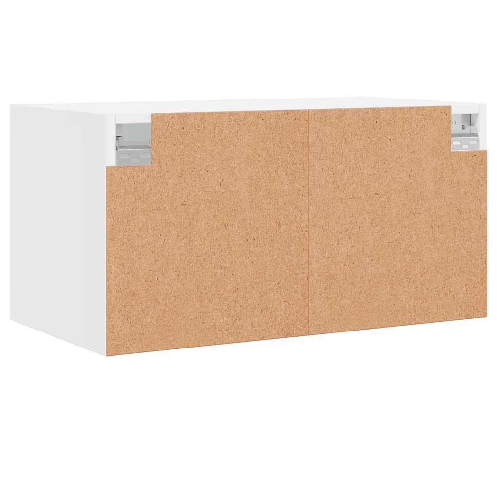 Mobili a Muro con Ante in Vetro 2pz Bianco 68,5x37x35 cm | homemem39