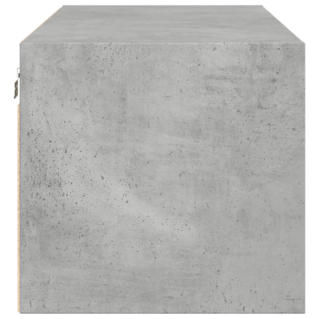 Mobile a Muro con Ante in Vetro Grigio Cemento 102x37x35 cm | homemem39