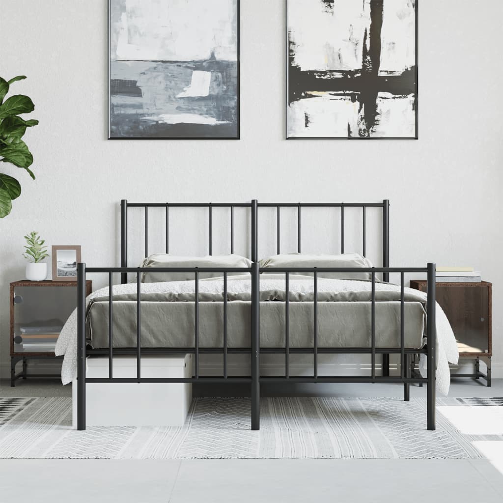 Comodini con Ante in Vetro 2pz Rovere Marrone 35x37x50 cm - homemem39