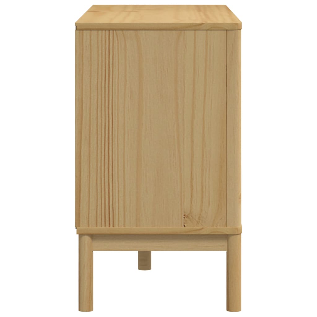 Cassettiera FLORO Marrone Cera in Legno Masselo di Pino - homemem39