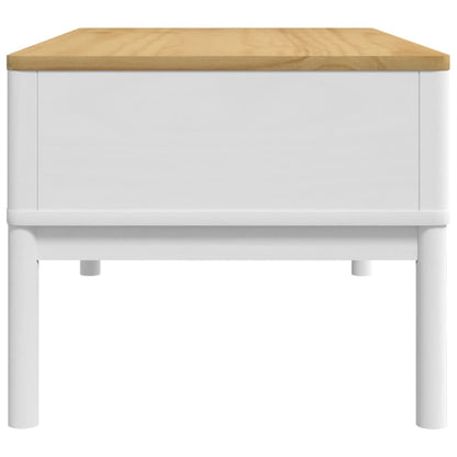 Tavolino FLORO Bianco 99x55,5x45 cm in Legno di Pino | homemem39