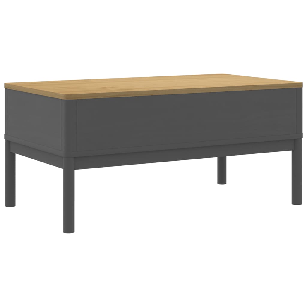 Tavolino FLORO Grigio 99x55,5x45 cm in Legno di Pino | homemem39