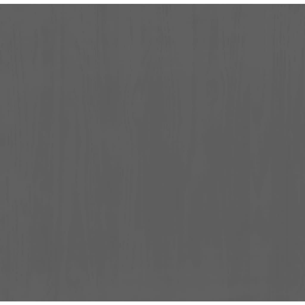 Tavolo per Lampada FLORO Grigio 55x55x54 cm Legno Massello Pino | homemem39