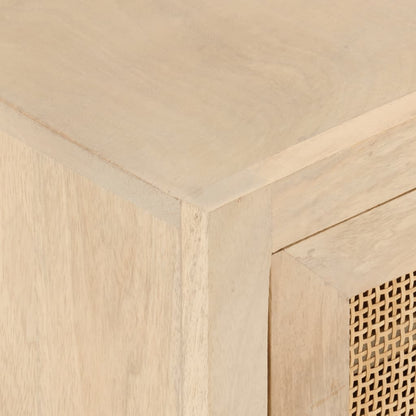 Mobile Porta TV 110x30x40 cm in Legno Massello di Mango e Ferro - homemem39