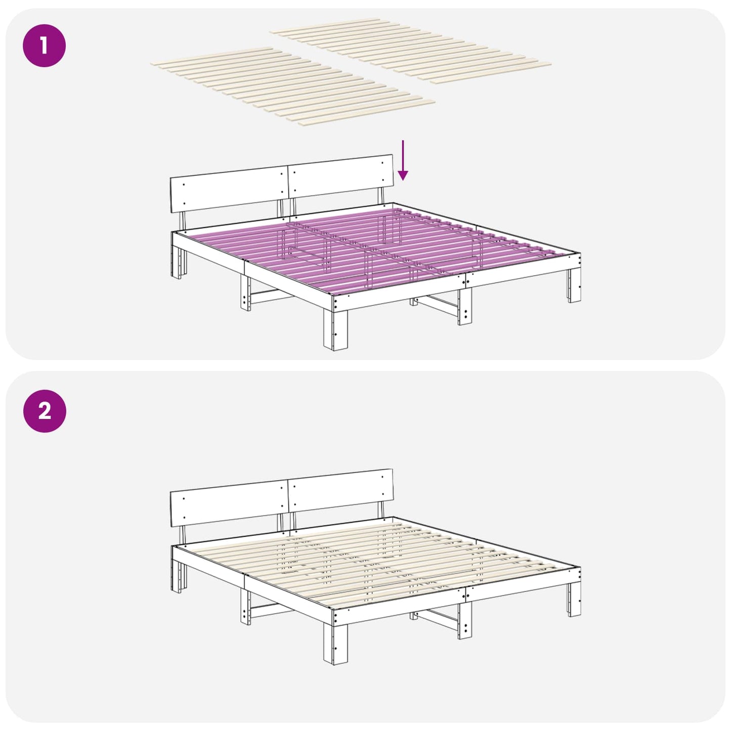 Doghe per letto 32 pz Naturale 90 x 6 x 1,3 cm | homemem39