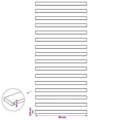 Doghe per letto 32 pz Naturale 90 x 6 x 1,3 cm | homemem39