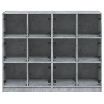 Libreria Ante Grigio Cemento 136x37x109 cm in Legno Multistrato - homemem39