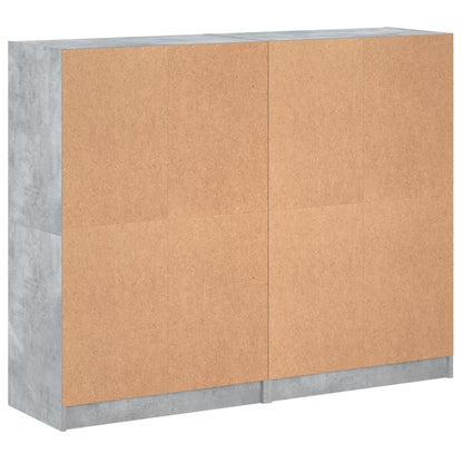 Libreria Ante Grigio Cemento 136x37x109 cm in Legno Multistrato - homemem39