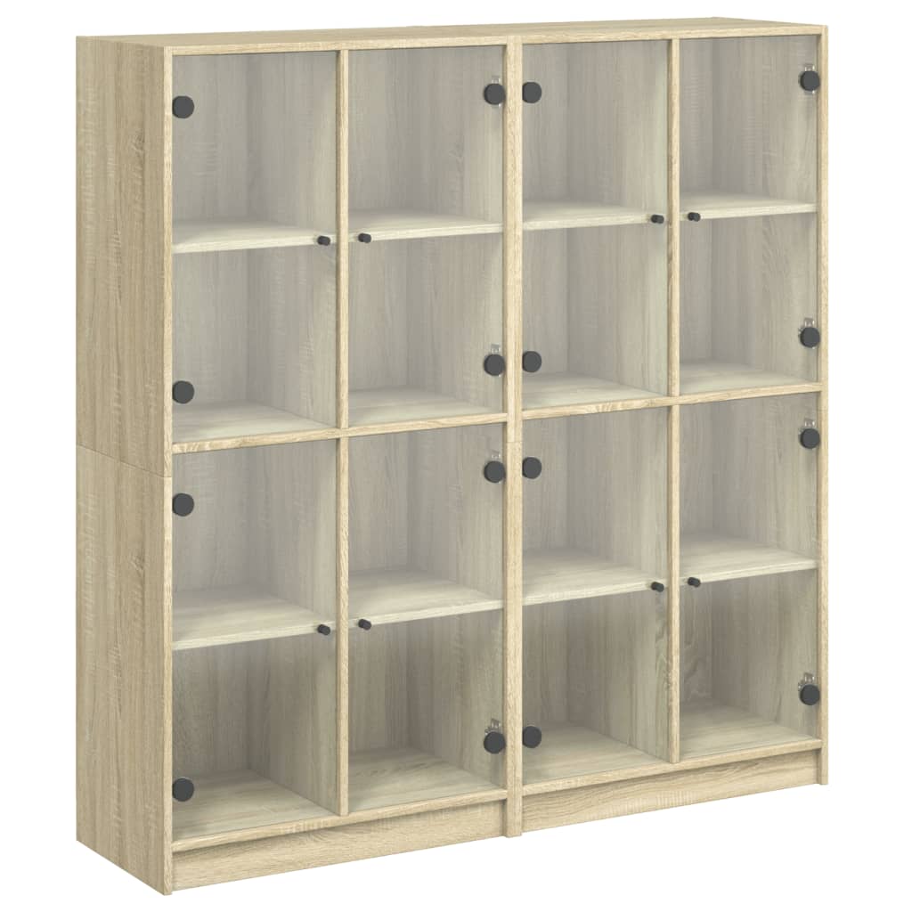 Libreria Ante Rovere Sonoma 136x37x142 cm in Legno Multistrato - homemem39