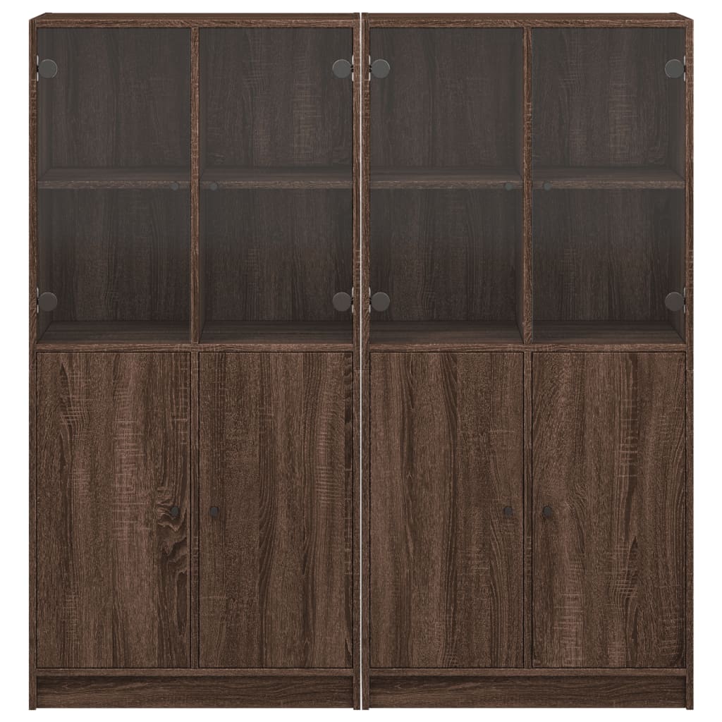 Libreria Ante Rovere Marrone 136x37x142 cm in Legno Multistrato - homemem39