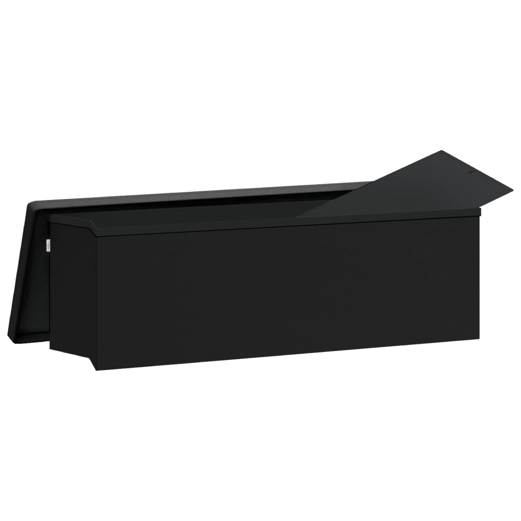 Panca Portaoggetti Pieghevole Nera in PVC | homemem39