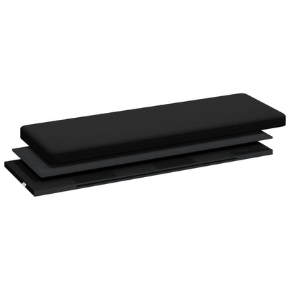 Panca Portaoggetti Pieghevole Nera in PVC | homemem39
