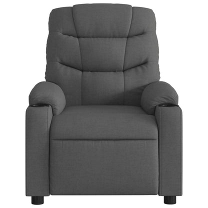 Poltrona Elettrica Reclinabile Grigio Scuro in Tessuto | homemem39