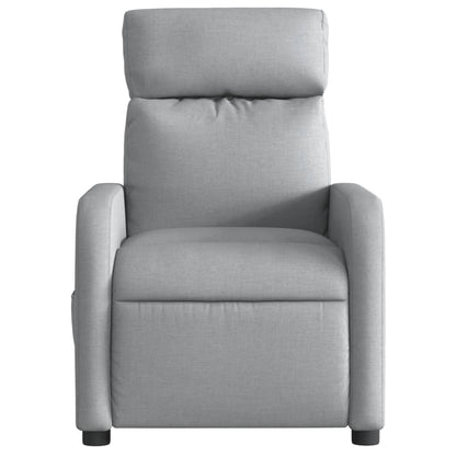 Poltrona Elettrica Reclinabile Grigio Chiaro in Tessuto | homemem39
