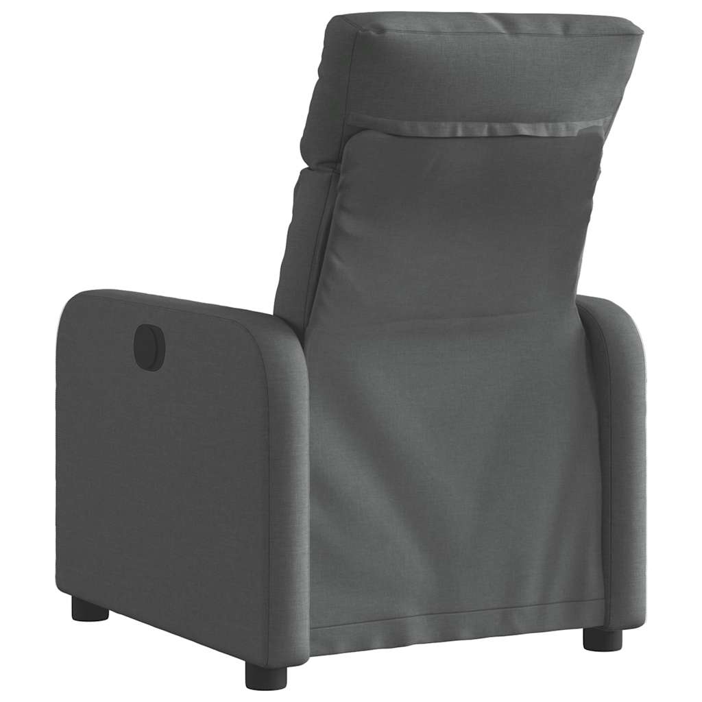 Poltrona Elettrica Reclinabile Grigio Scuro in Tessuto | homemem39