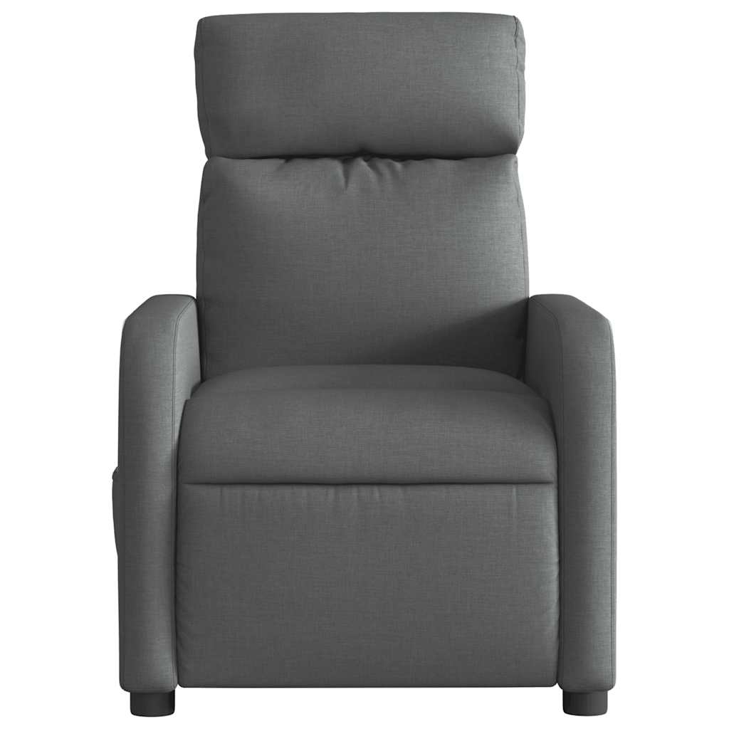 Poltrona Elettrica Reclinabile Grigio Scuro in Tessuto | homemem39