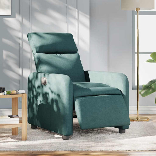 Poltrona Elettrica Reclinabile Verde Scuro in Tessuto | homemem39