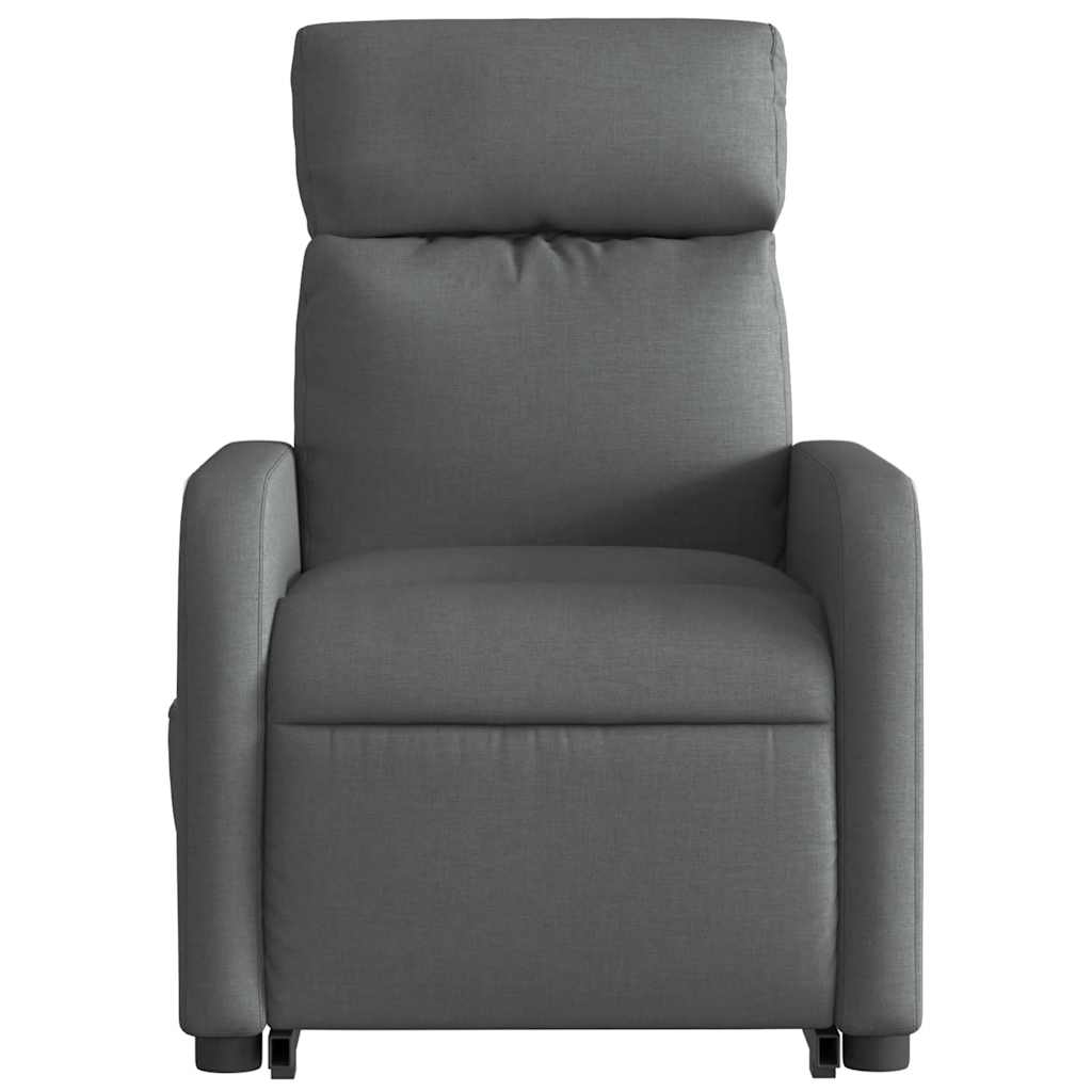 Poltrona Alzapersona Reclinabile Elettrica Grigio Scuro Tessuto | homemem39