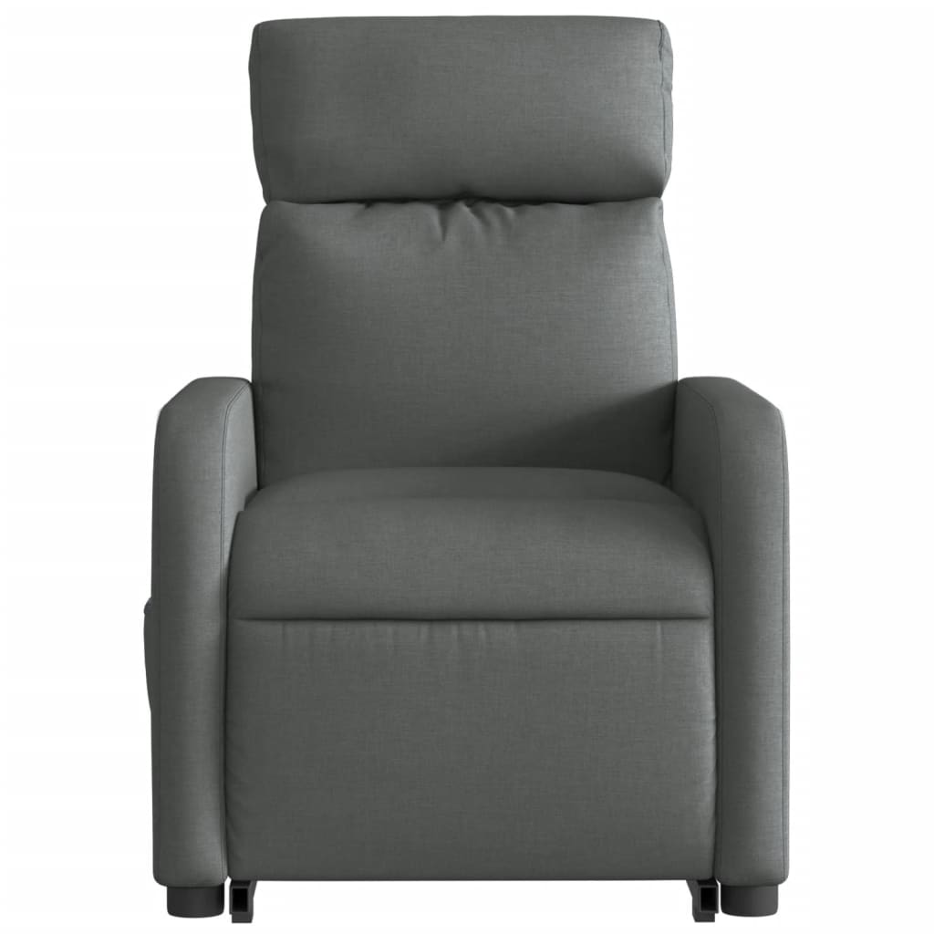Poltrona Alzapersona Massaggi Elettrica Grigio Scuro Tessuto | homemem39