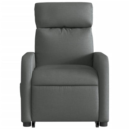 Poltrona Alzapersona Massaggi Elettrica Grigio Scuro Tessuto | homemem39
