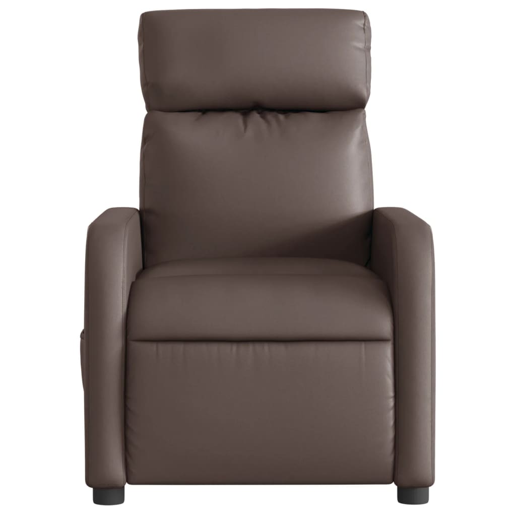 Poltrona Massaggiante Elettrica Marrone in Similpelle | homemem39