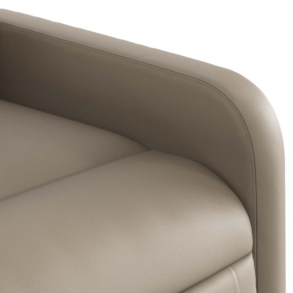 Poltrona Reclinabile Massaggio Elettrica Cappuccino Similpelle | homemem39