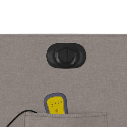 Poltrona Massaggiante Reclinabile Elettrica Tortora in Tessuto - homemem39