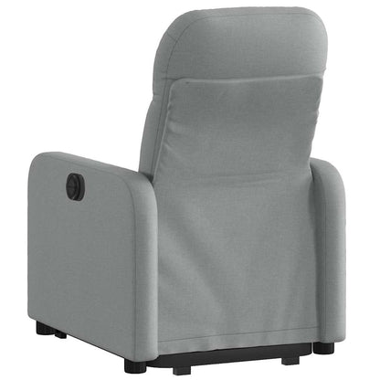 Poltrona Reclinante Alzapersona Elettrica Grigio Chiaro Tessuto | homemem39