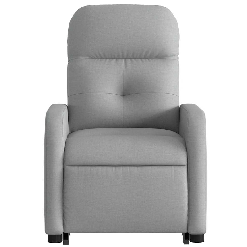 Poltrona Reclinante Alzapersona Elettrica Grigio Chiaro Tessuto | homemem39