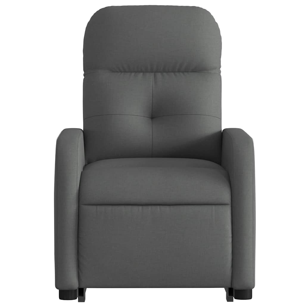 Poltrona Alzapersona Reclinabile Elettrica Grigio Scuro Tessuto | homemem39