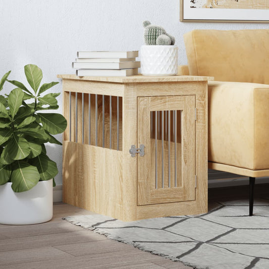 Gabbia Cani da Arredamento Rovere Sonoma 45x62x59cm Multistrato - homemem39