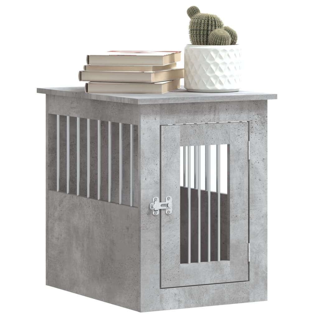 Gabbia Cani Arredamento Grigio Cemento 45x62x59cm Multistrato - homemem39